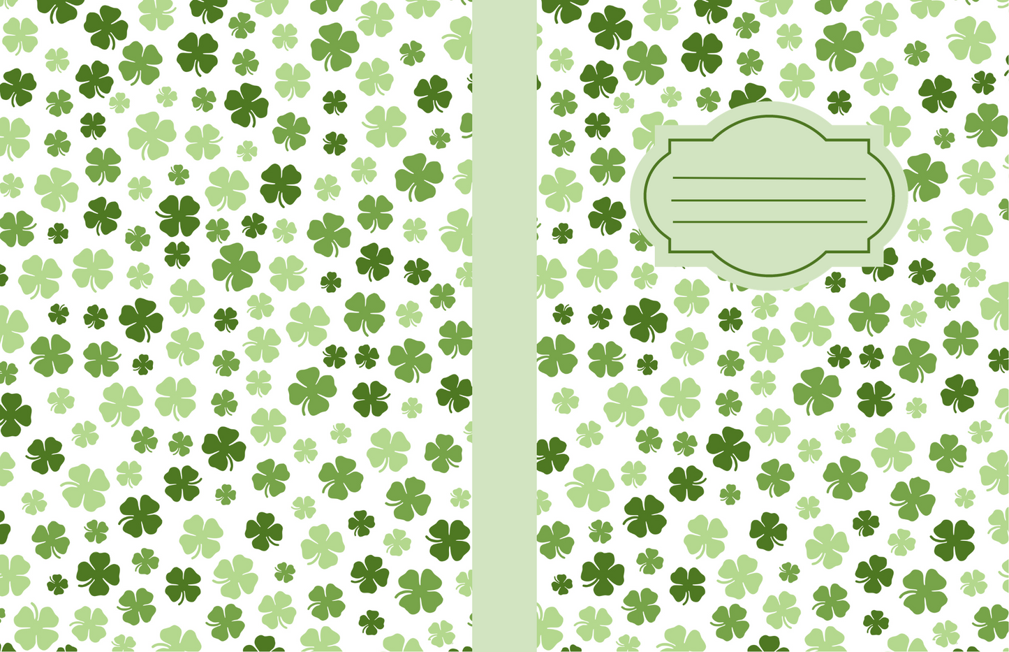 Shamrock-themed Composition Notebook (S19)