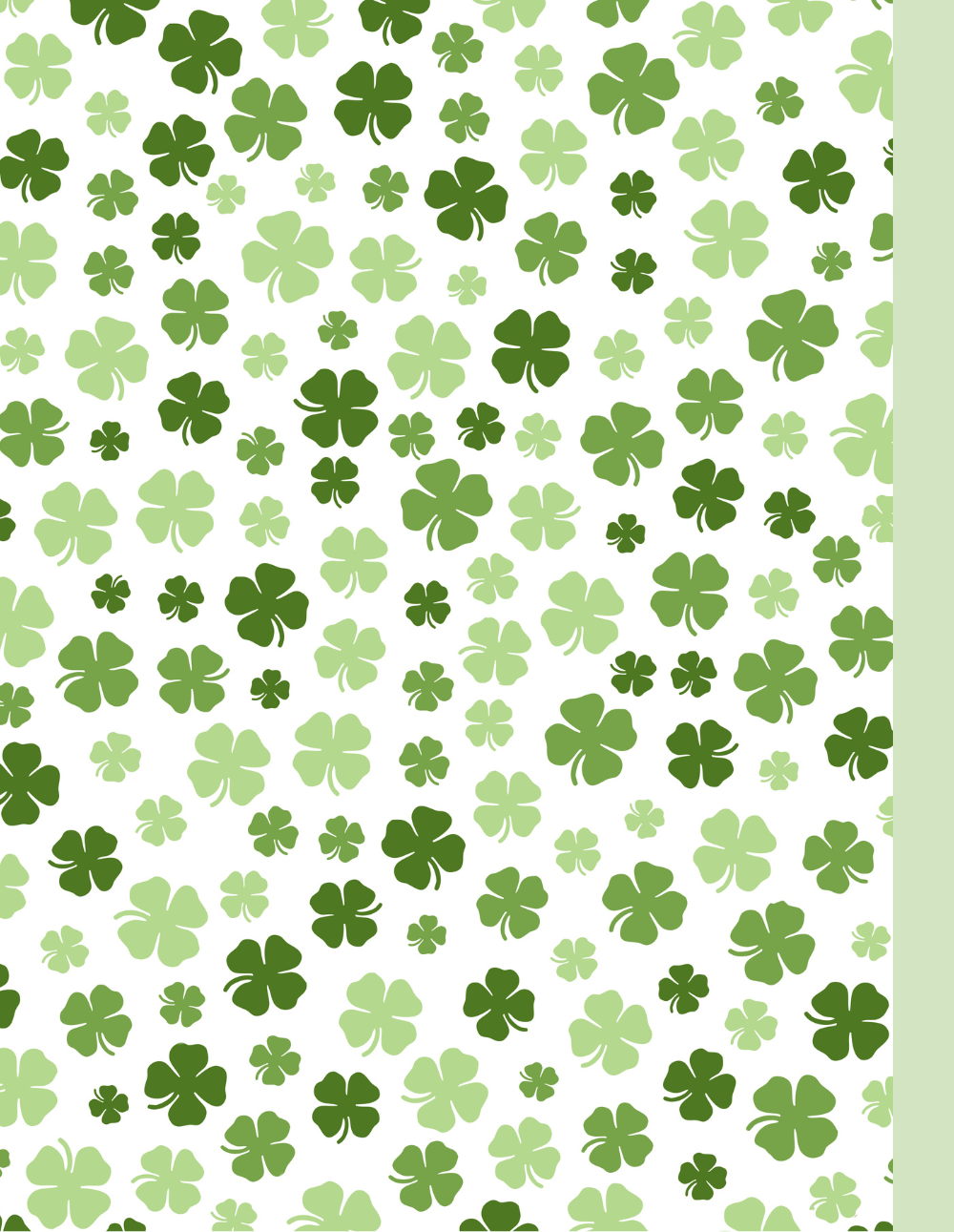 Shamrock-themed Composition Notebook (S19)