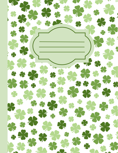 Shamrock-themed Composition Notebook (S19)