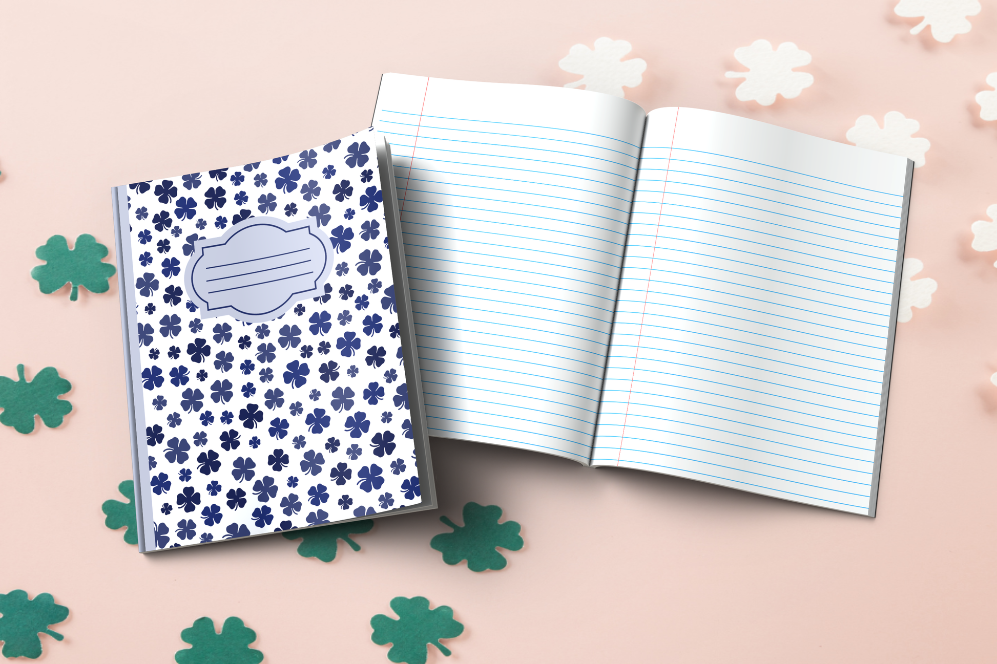 Shamrock-themed Composition Notebook (S20)