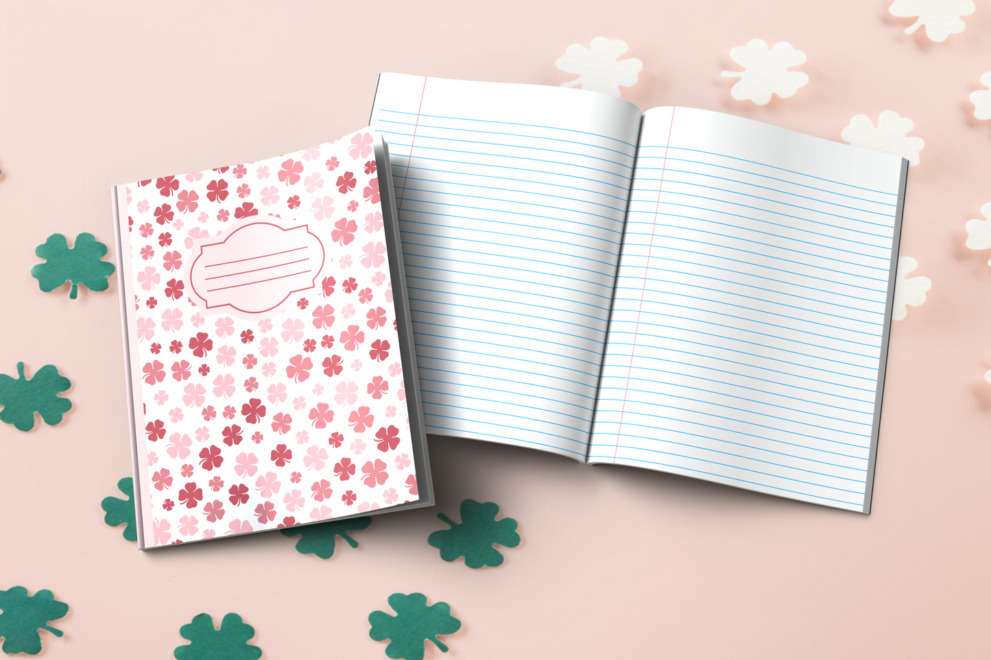 Shamrock-themed Composition Notebook (S3)