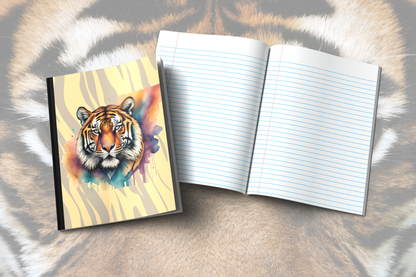 Stalking Serenity Tiger Therapy: Tiger-Themed Composition Notebook