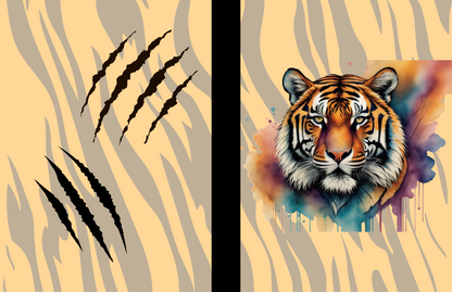 Stalking Serenity Tiger Therapy: Tiger-Themed Composition Notebook