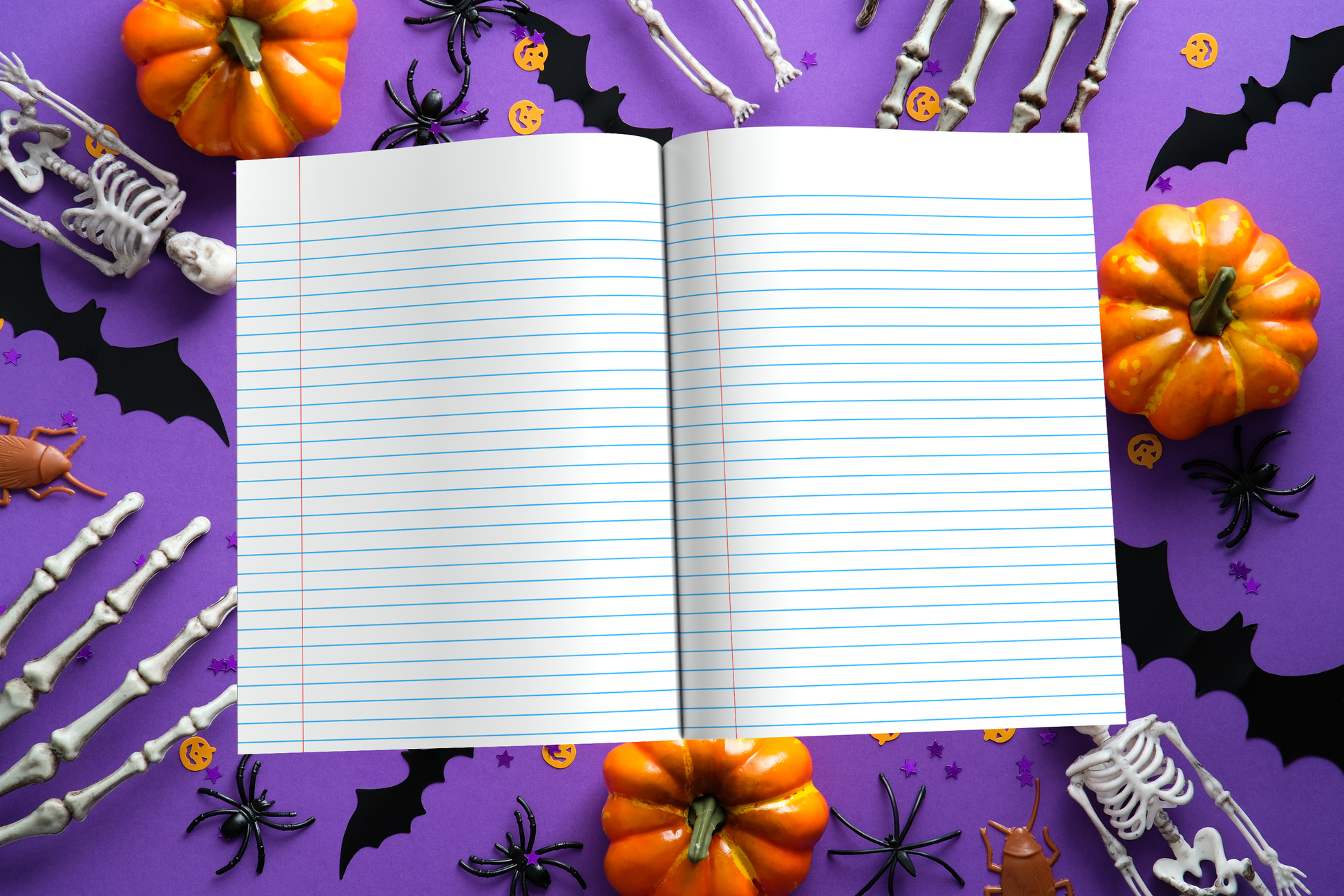 Pumpkin Scholar: Whimsical Fall Composition Notebook