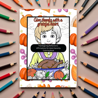 Thanksgiving Reflections Thanksgiving Affirmations Coloring Book: Mindfulness, and Relaxation, Fall-Themed Family Activity and Holiday Gift