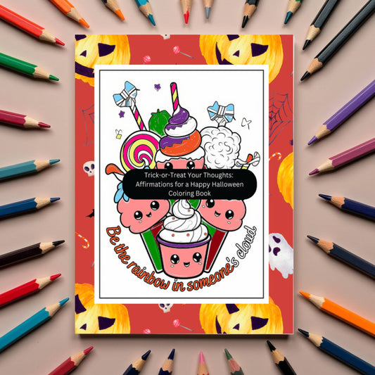 Trick-or-Treat Your Thoughts: Affirmations for a Happy Halloween Coloring Book