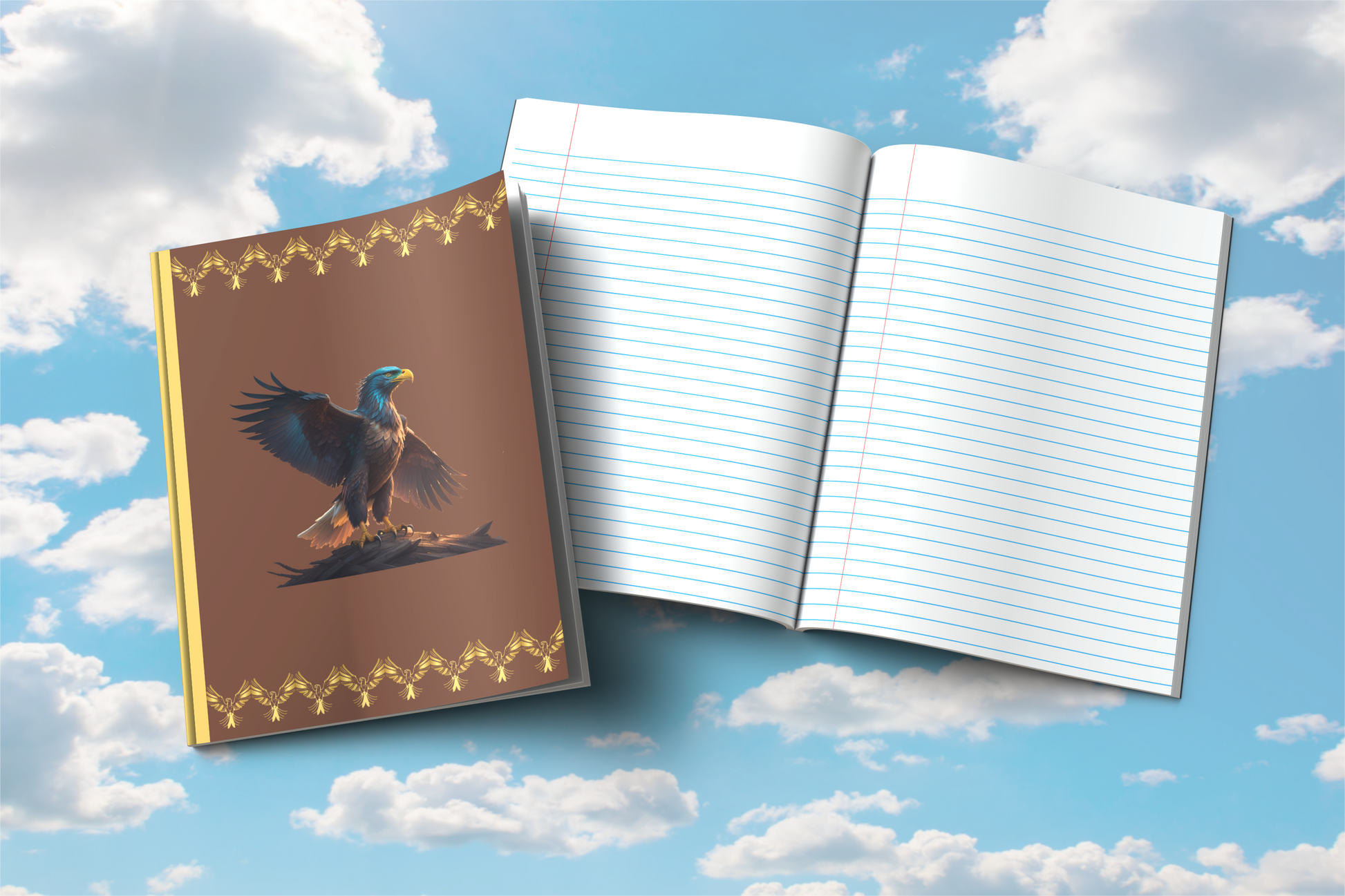 Wingspan of Strength: Eagle-Themed Composition Notebook