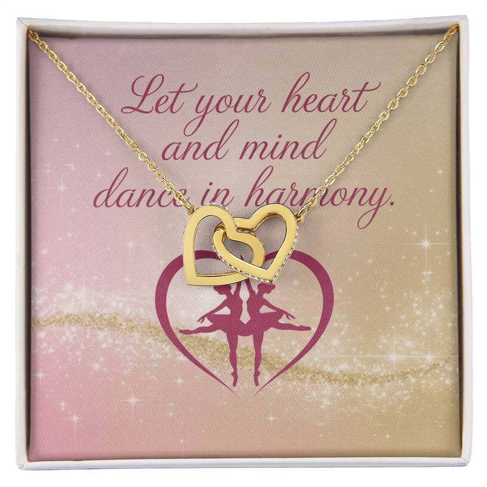 Let Your Heart And Mind Dance In Harmony: Interlocking Hearts Necklace - Symbol of Love, Connection, and Self-Care