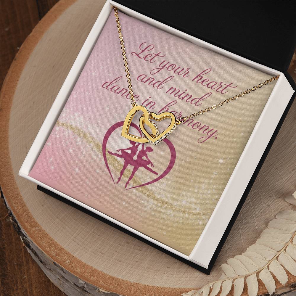 Let Your Heart And Mind Dance In Harmony: Interlocking Hearts Necklace - Symbol of Love, Connection, and Self-Care