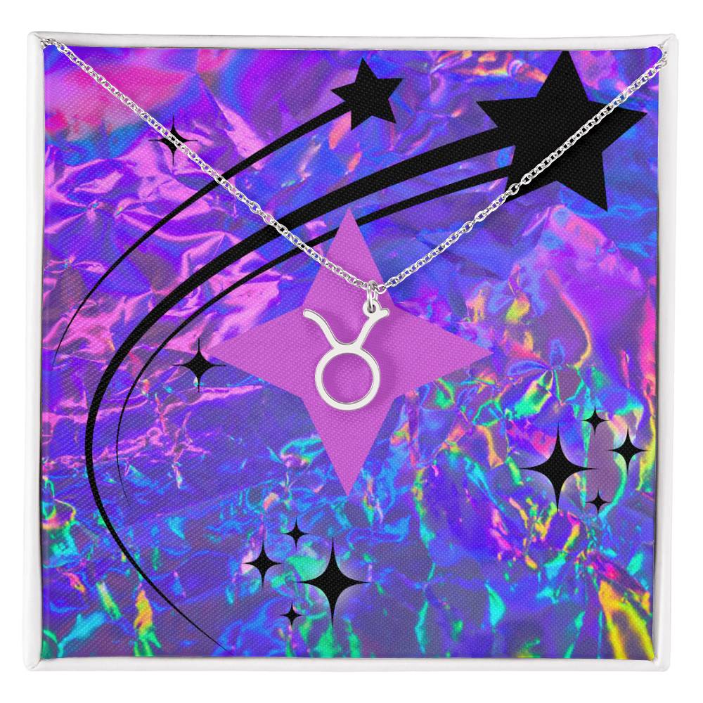 Radiant Zodiac Symbol Necklace - Metallic