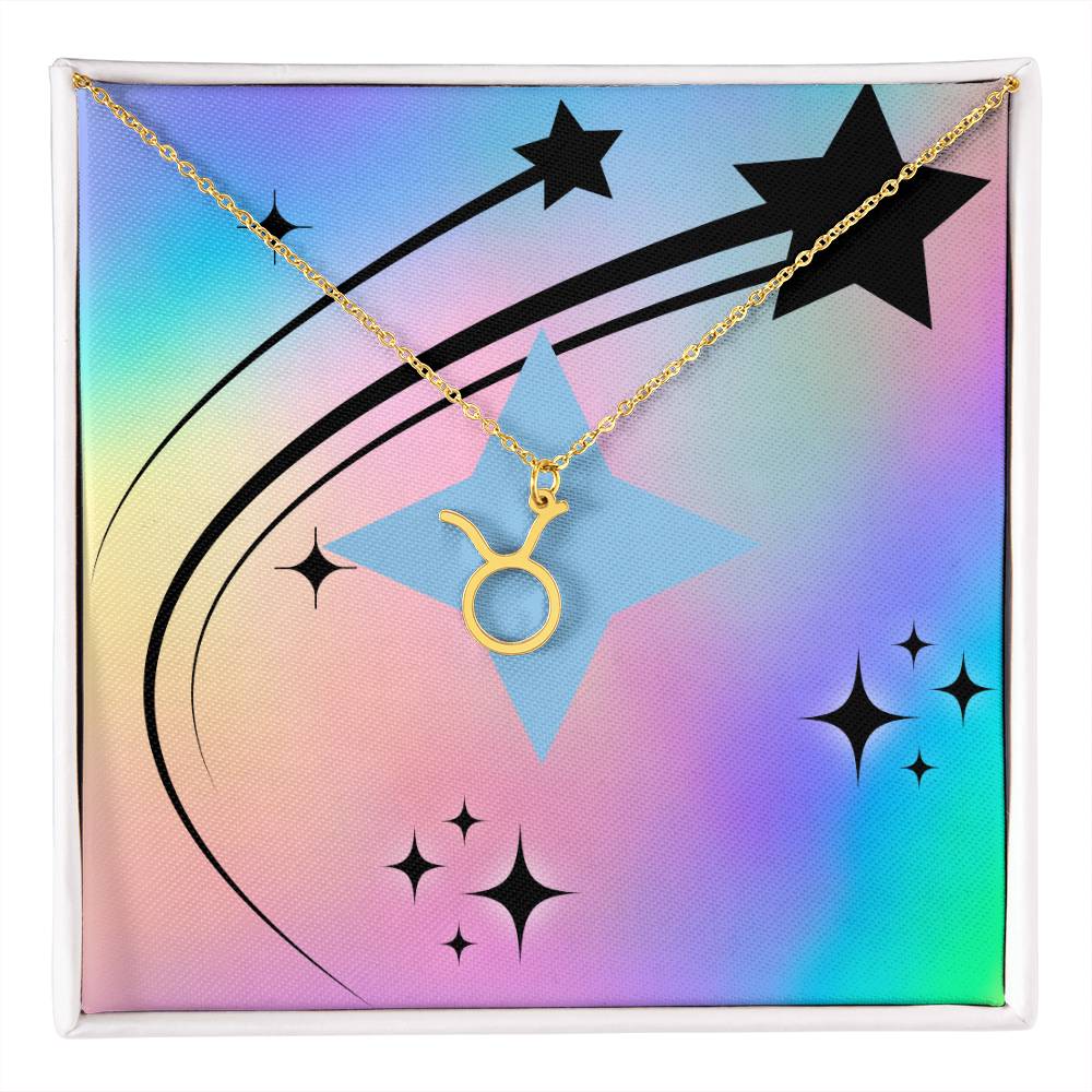 Radiant Zodiac Symbol Necklace - Dreamy Iridescent