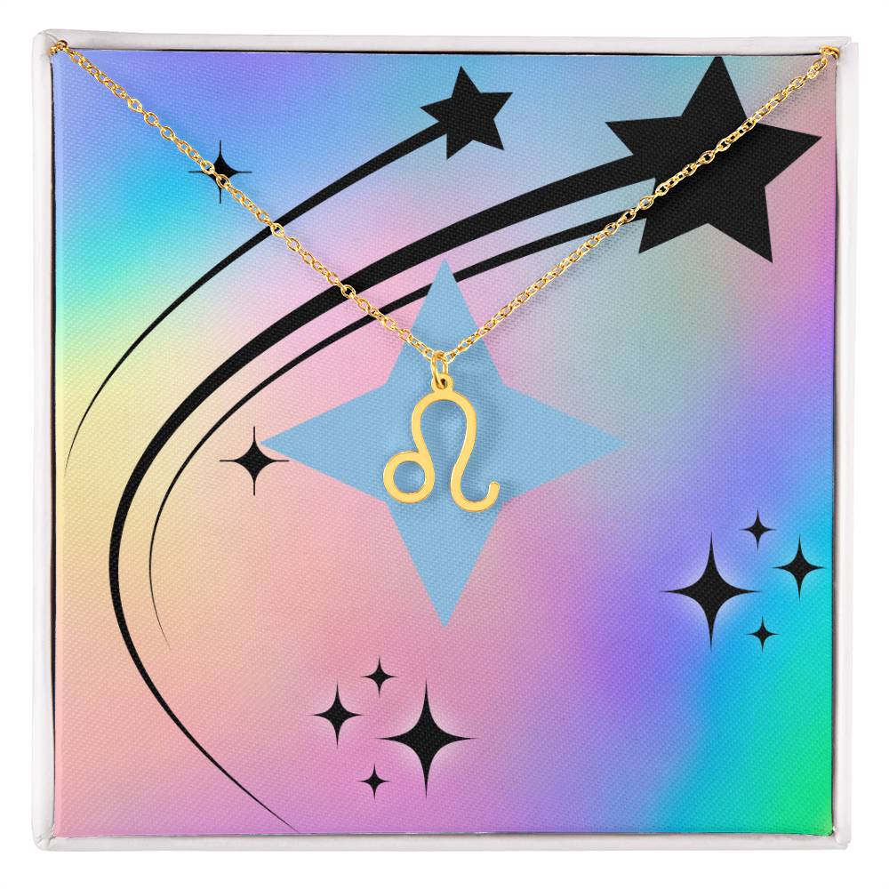 Radiant Zodiac Symbol Necklace - Dreamy Iridescent