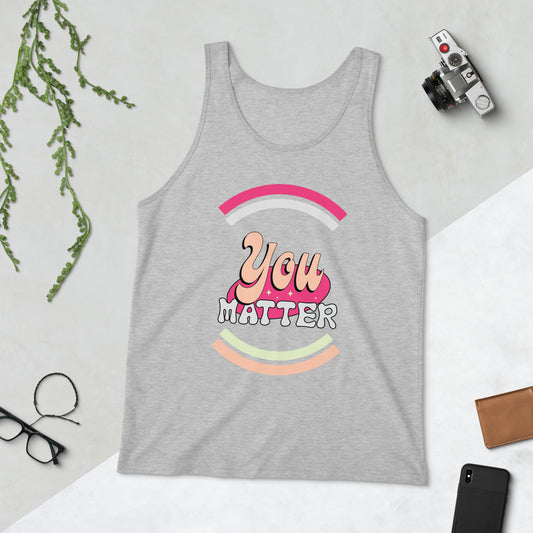 You Matter Retro Unisex Jersey Tank