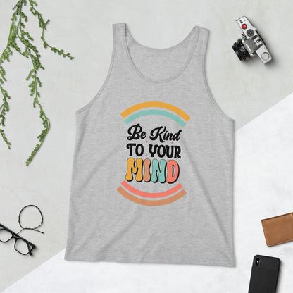 Be Kind To Your Mind Retro Unisex Jersey Tank