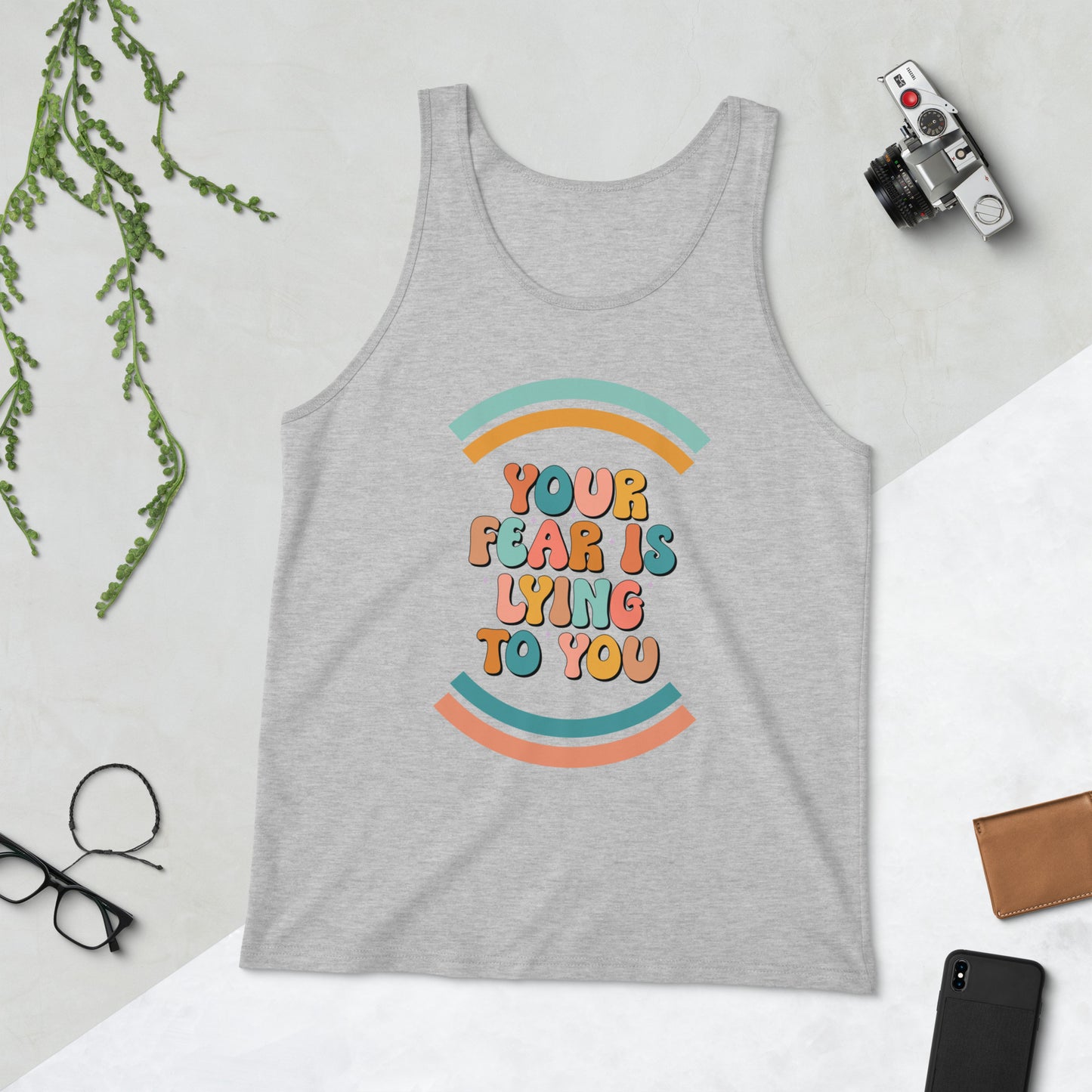 Your Fear Is Lying To You Retro Unisex Jersey Tank