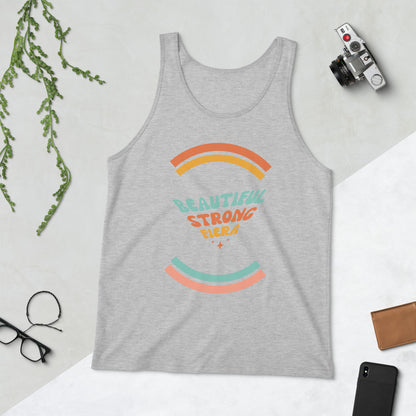 Beautiful Strong Fiera Retro Unisex Jersey Tank