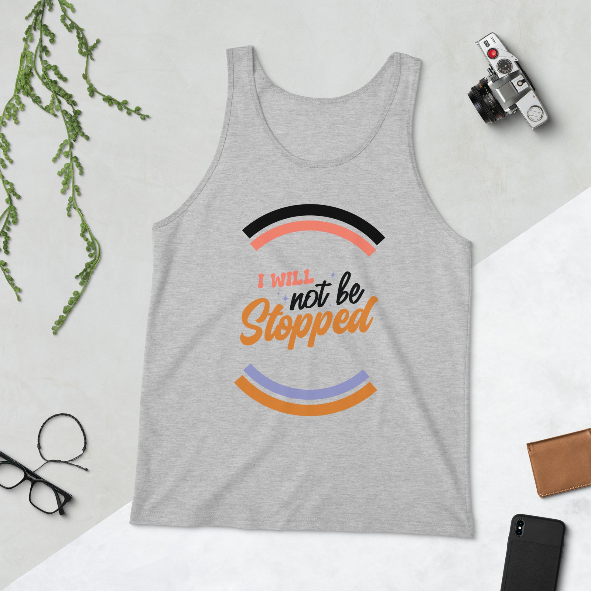 I Will Not Be Stopped Retro Unisex Jersey Tank