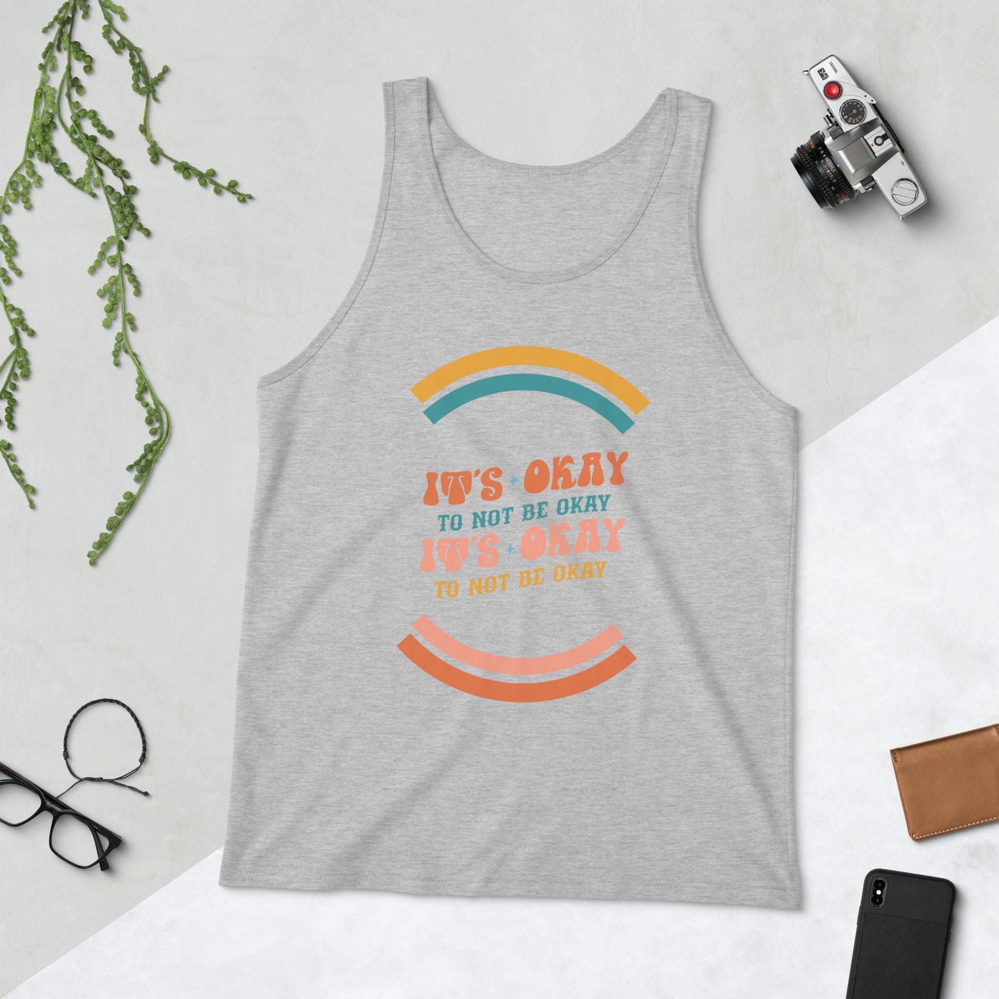 It's Okay To Not Be Okay Retro Unisex Jersey Tank