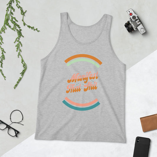 Manifest That Shit Retro Unisex Jersey Tank