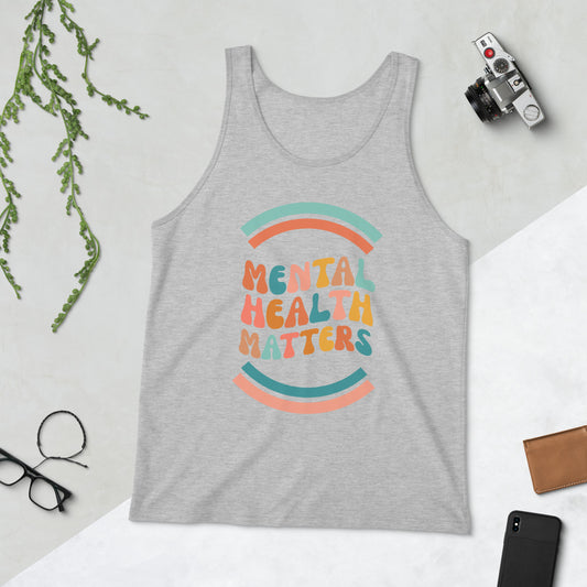 Mental Health Matters Retro Unisex Jersey Tank