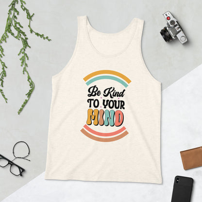 Be Kind To Your Mind Retro Unisex Jersey Tank