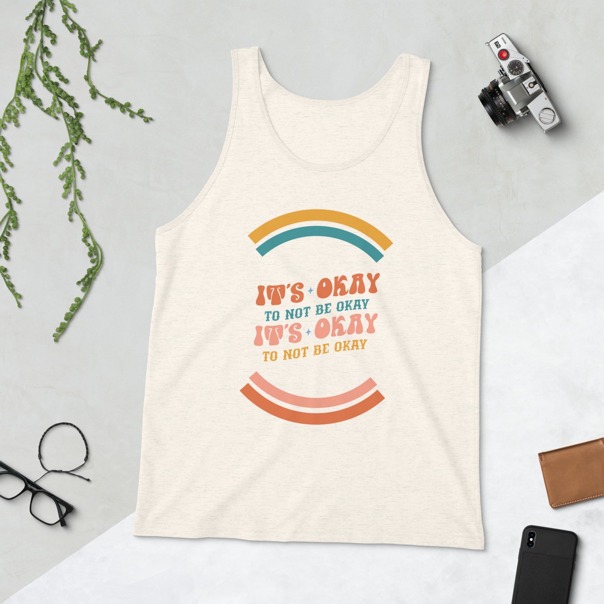 It's Okay To Not Be Okay Retro Unisex Jersey Tank