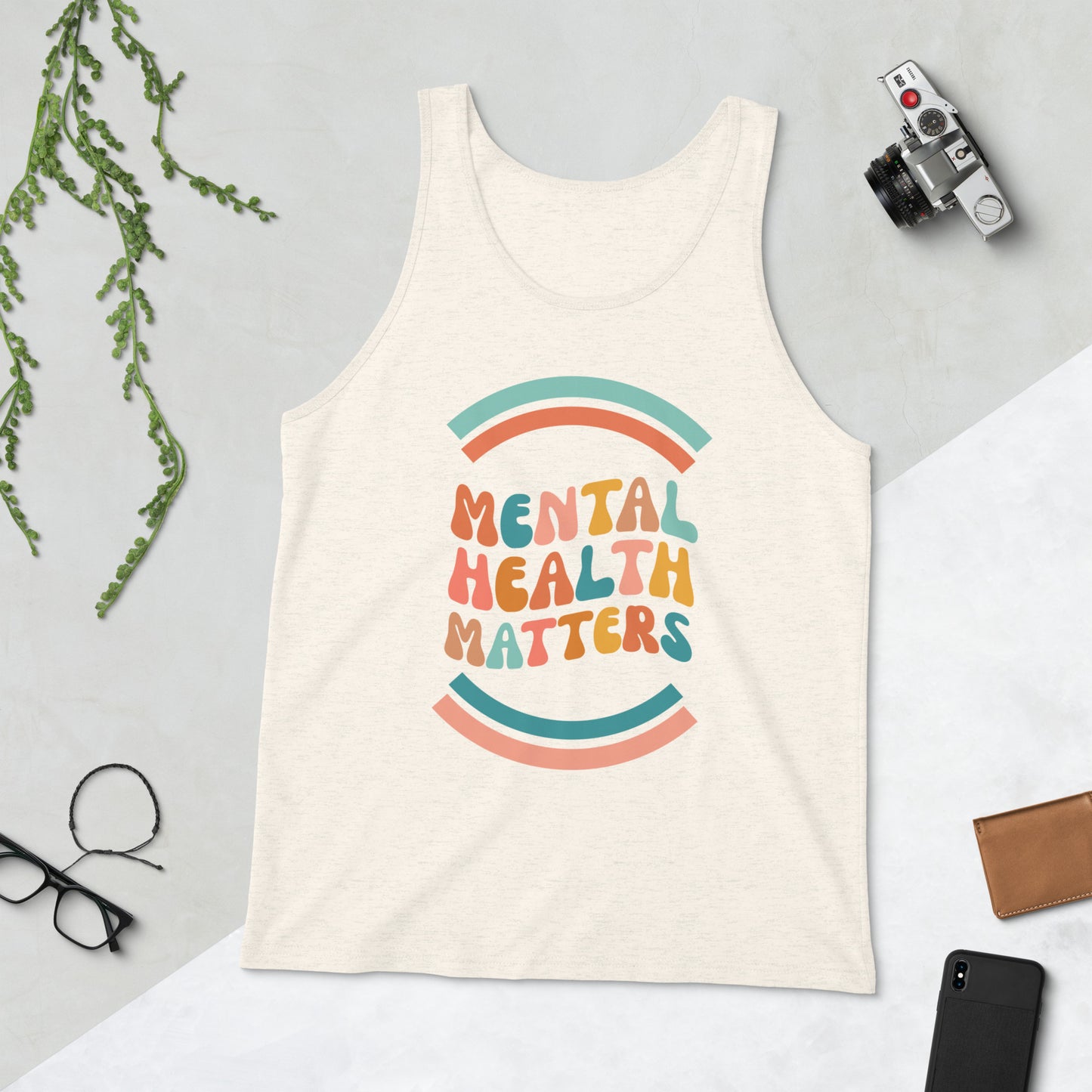 Mental Health Matters Retro Unisex Jersey Tank