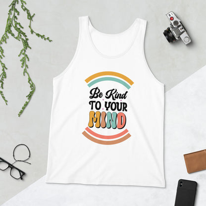 Be Kind To Your Mind Retro Unisex Jersey Tank