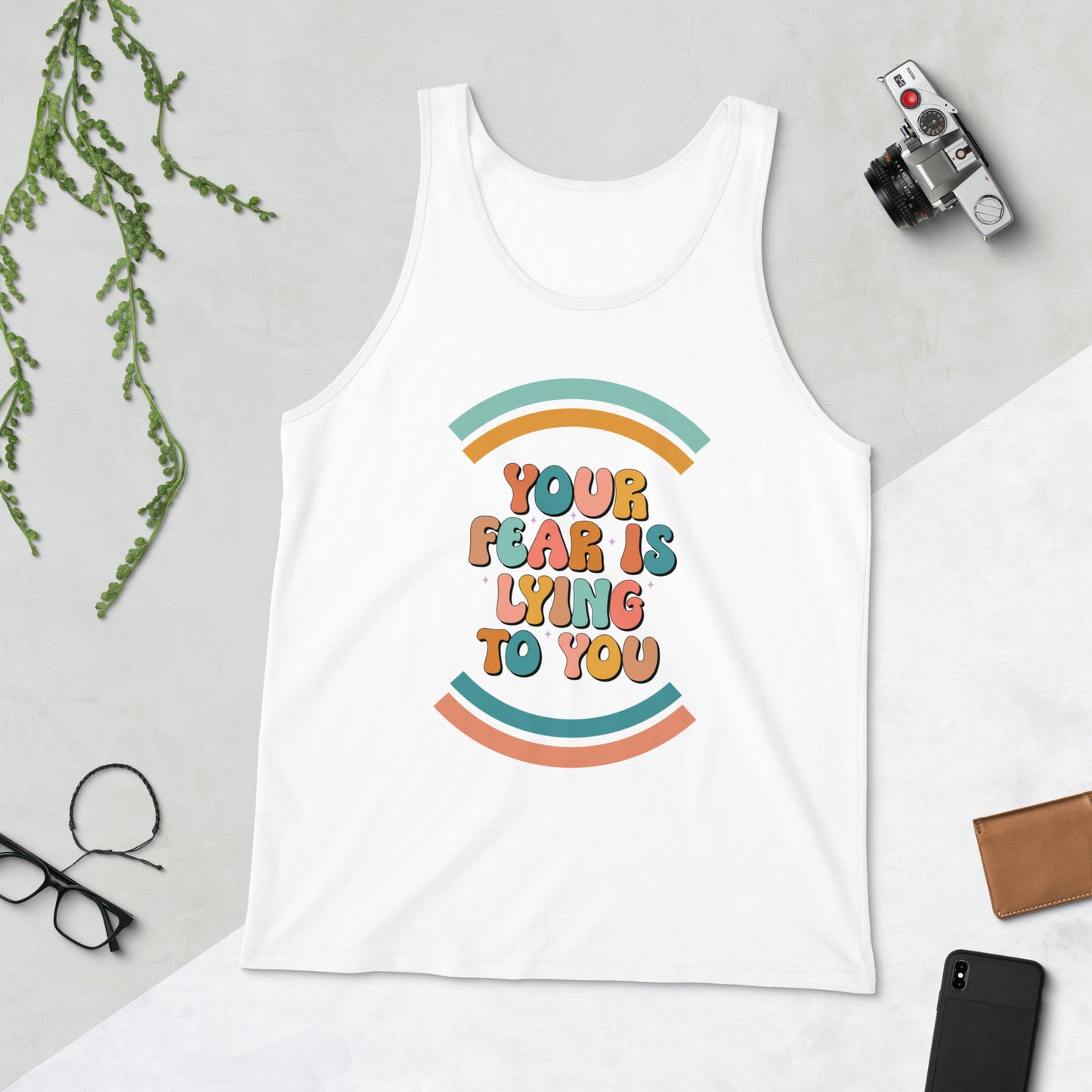 Your Fear Is Lying To You Retro Unisex Jersey Tank