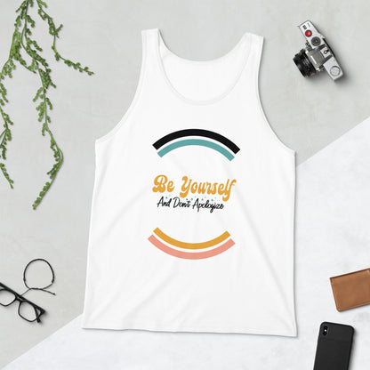 Be Yourself And Don't Apologize Retro Unisex Jersey Tank