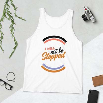 I Will Not Be Stopped Retro Unisex Jersey Tank