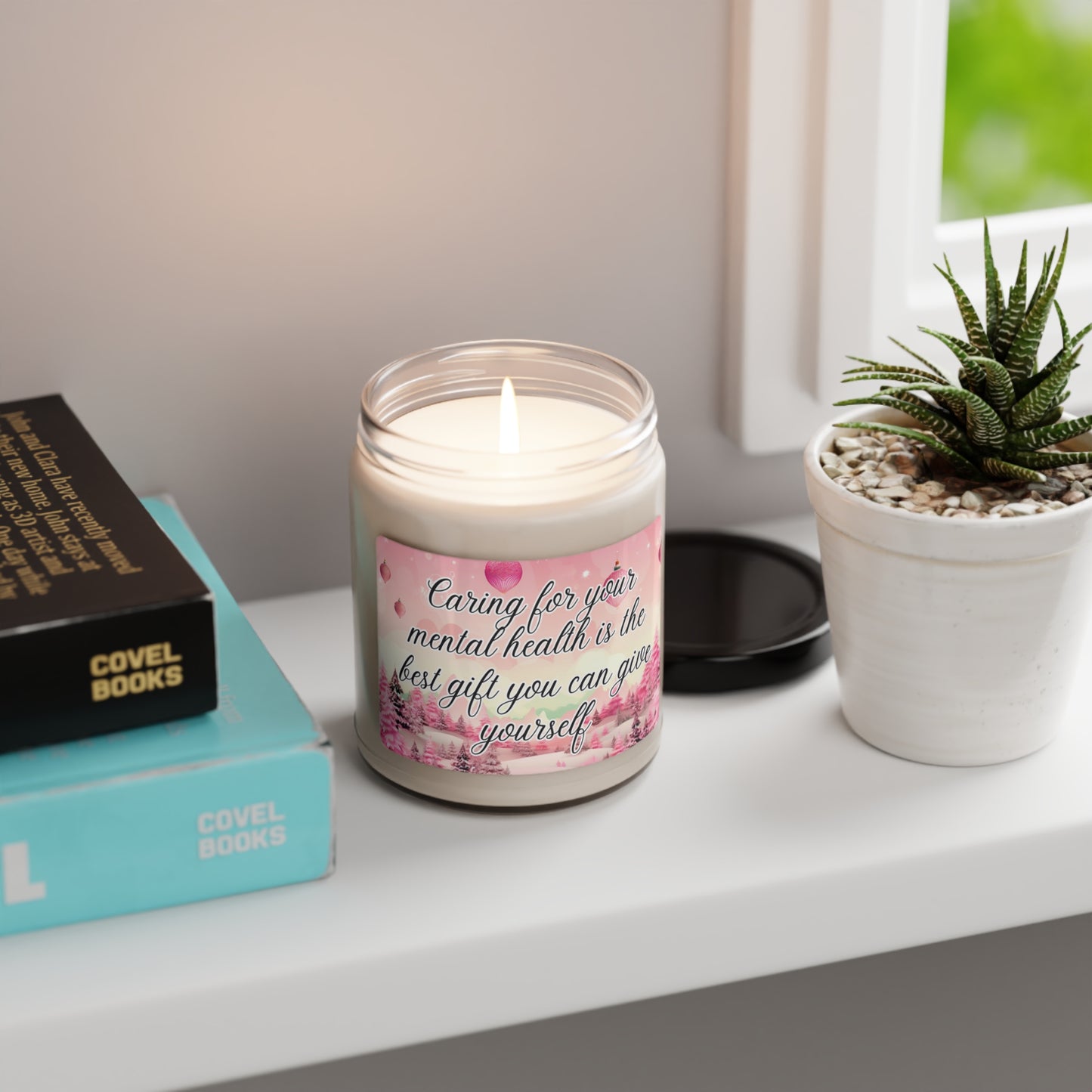 Caring for your mental health is the best gift you can give yourself - Scented Christmas Candle