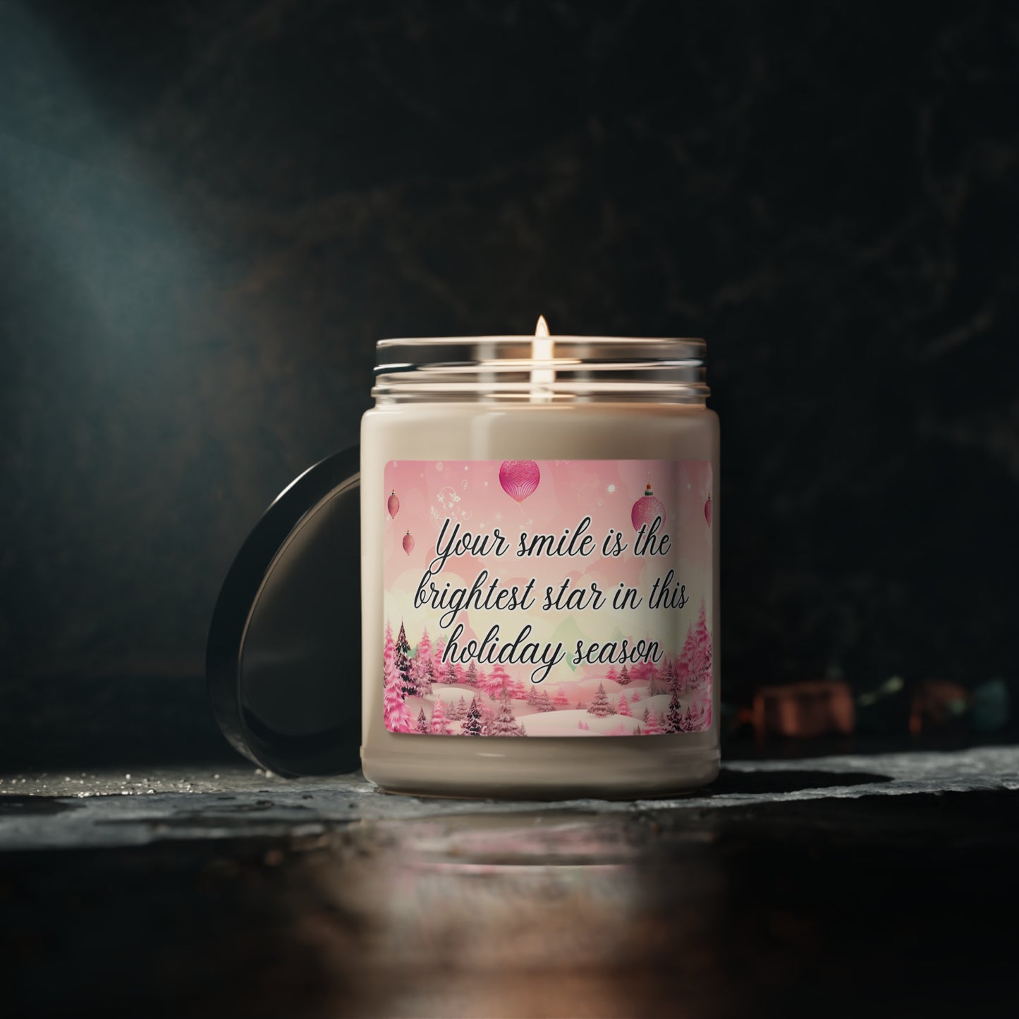 Your smile is the brightest star in this holiday season - Scented Christmas Candle