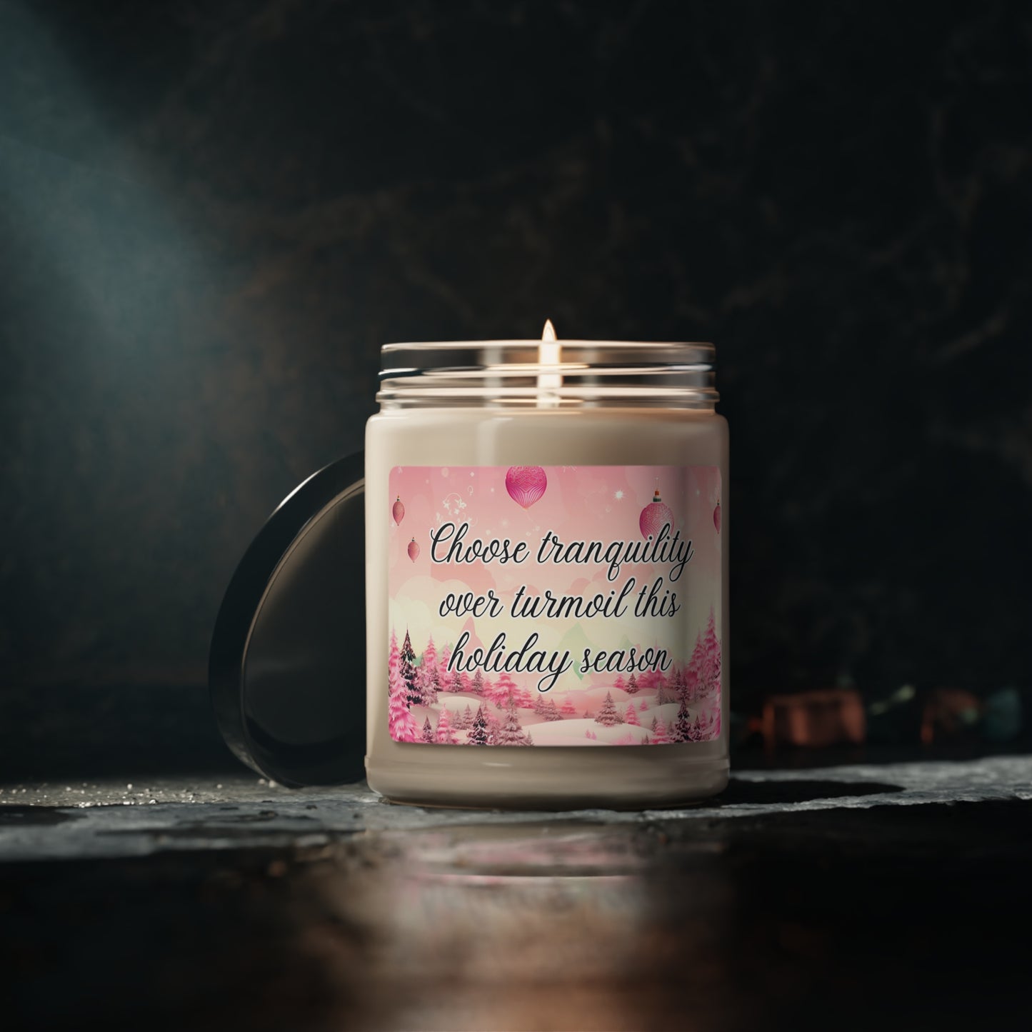 Choose tranquility over turmoil this holiday season - Scented Christmas Candle