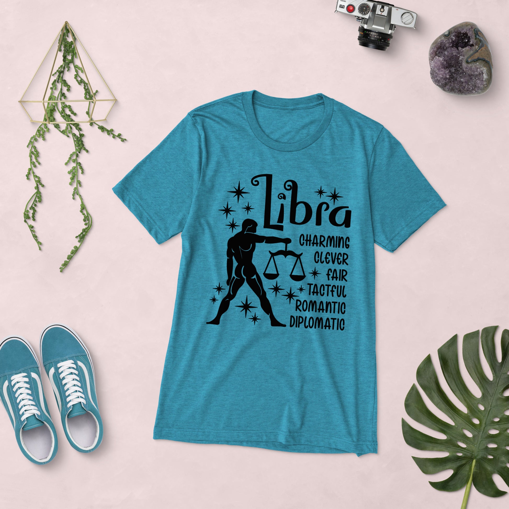 Libra Zodiac Unisex Tri-Blend Short Sleeve T-Shirt