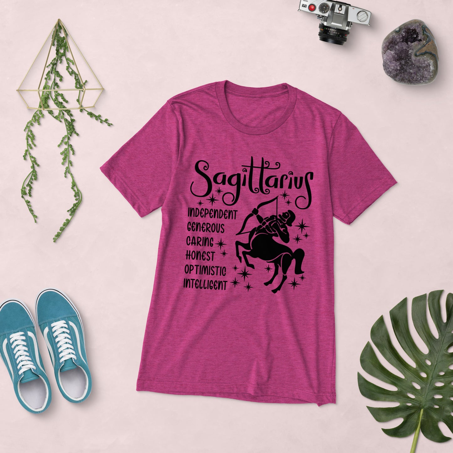 Sagittarius Zodiac Unisex Tri-Blend Short Sleeve T-Shirt