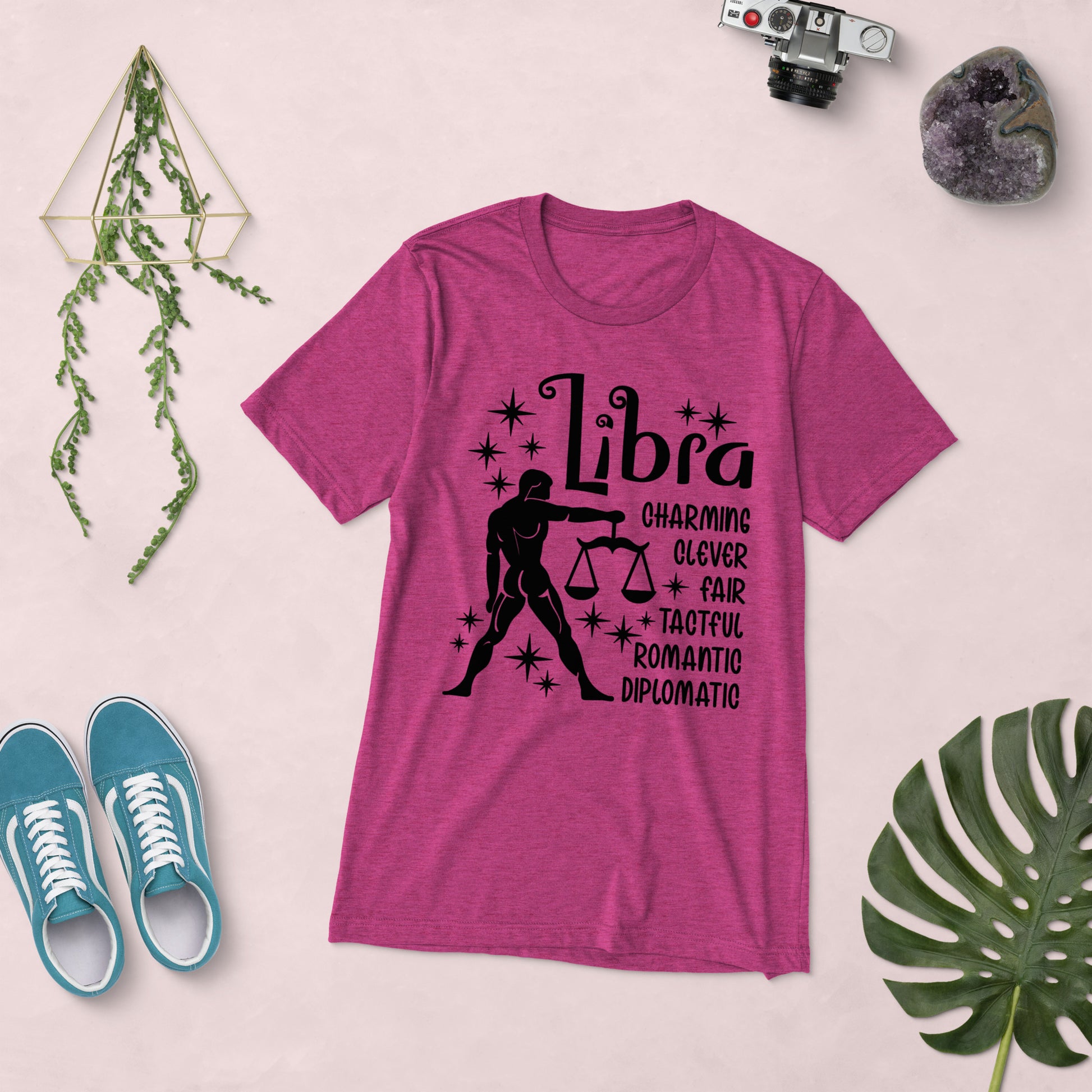 Libra Zodiac Unisex Tri-Blend Short Sleeve T-Shirt