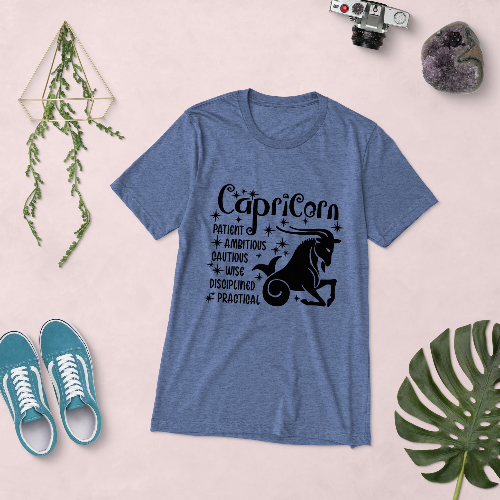 Capricorn Zodiac Unisex Tri-Blend Short Sleeve T-Shirt