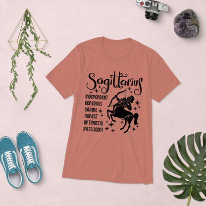 Sagittarius Zodiac Unisex Tri-Blend Short Sleeve T-Shirt