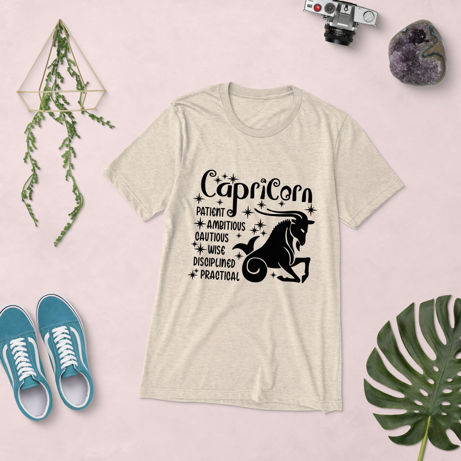 Capricorn Zodiac Unisex Tri-Blend Short Sleeve T-Shirt