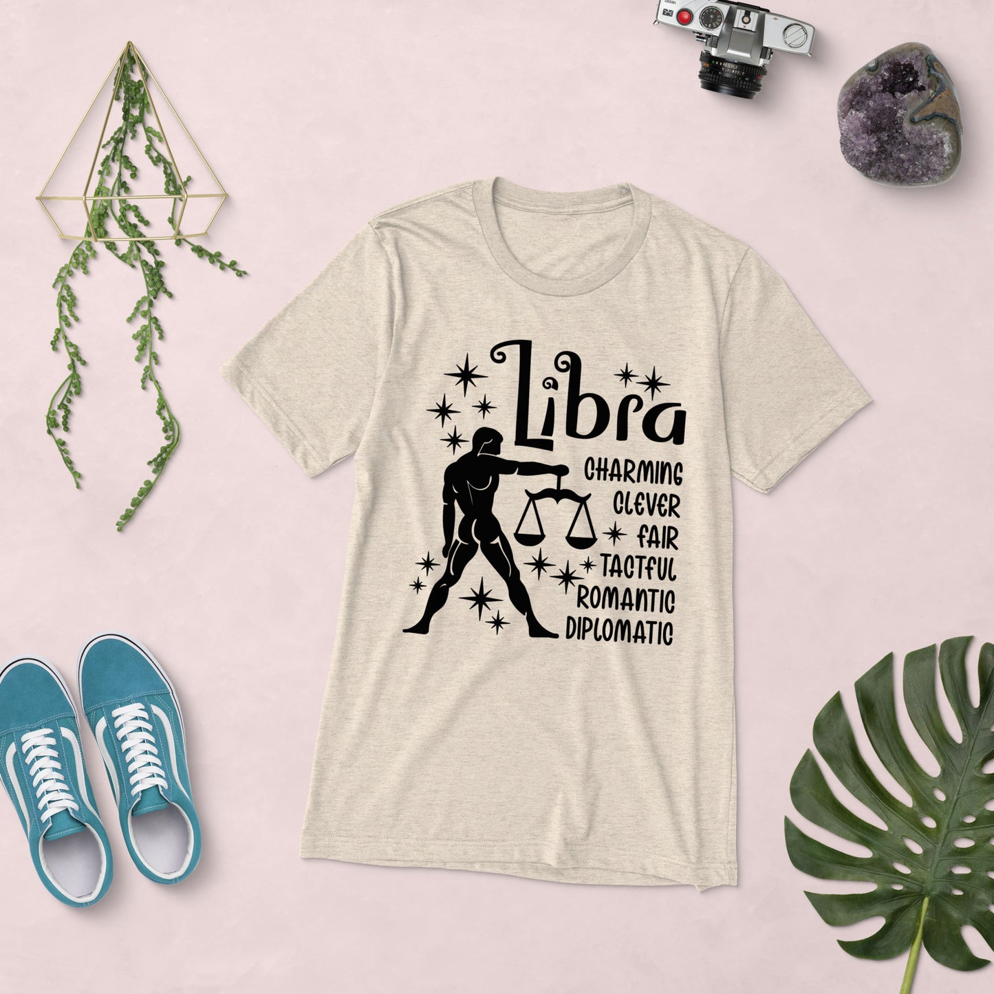 Libra Zodiac Unisex Tri-Blend Short Sleeve T-Shirt