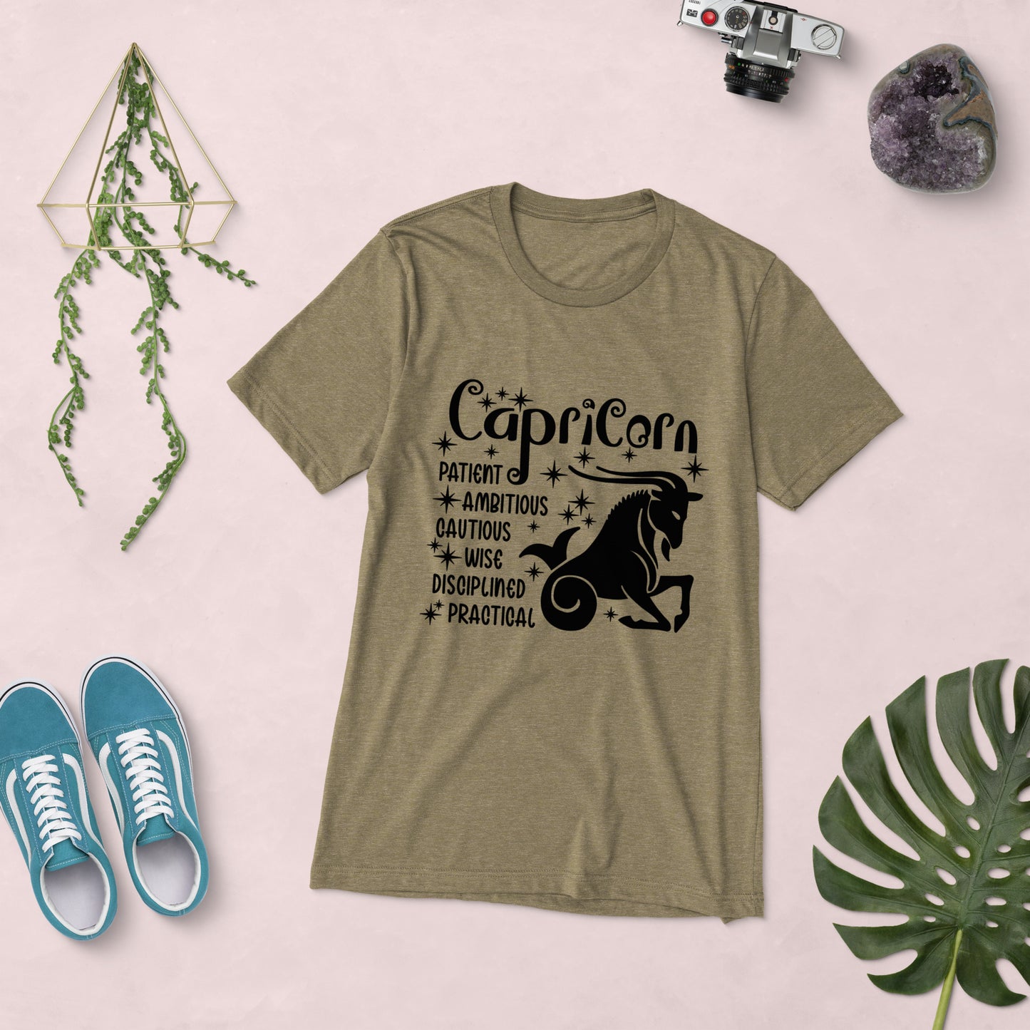 Capricorn Zodiac Unisex Tri-Blend Short Sleeve T-Shirt