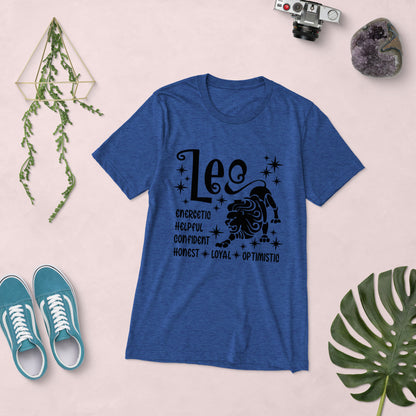 Leo Zodiac Unisex Tri-Blend Short Sleeve T-Shirt