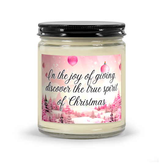 In the joy of giving, discover the true spirit of Christmas - Scented Christmas Candle