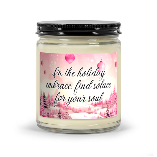 In the holiday embrace, find solace for your soul - Scented Christmas Candle