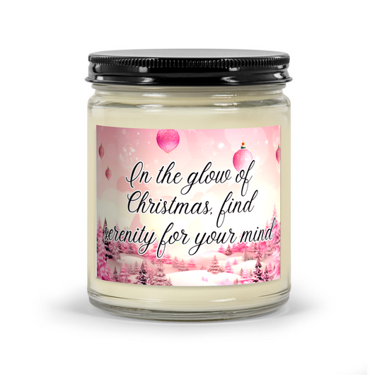 In the glow of Christmas, find serenity for your mind - Scented Christmas Candle