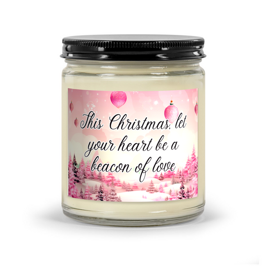 This Christmas, let your heart be a beacon of love - Scented Christmas Candle