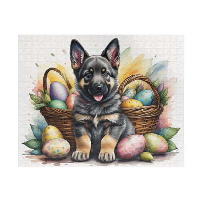 German Shepherd - Hoppy Paws Easter Delight Mental Health Puzzle